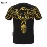 philipp plein t shirt homme leopard fly black